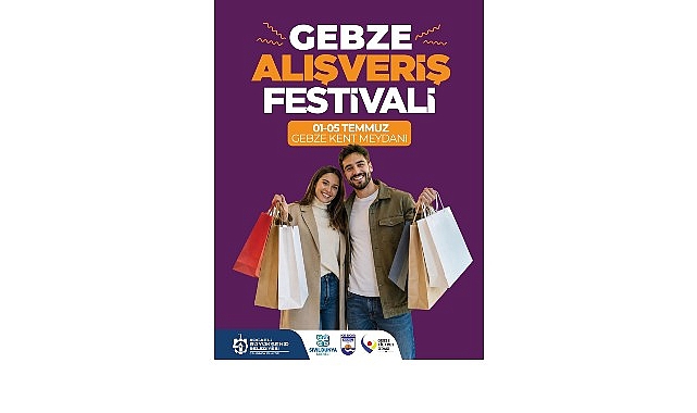 Kocaeli Büyükşehir Belediyesi öncülüğünde düzenlenen Alışveriş Festivali’nin Gebze ayağı başlıyor.