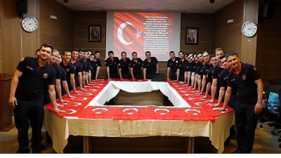 Kocaeli Büyükşehir Belediyesi İtfaiye Dairesi Başkanlığı bünyesine katılan 94 itfaiye