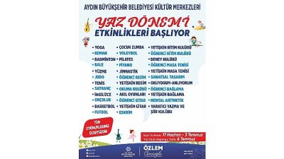 Çerçioğlu, her yıl olduğu gibi bu yılda her yaştan vatandaşı ‘Yaz