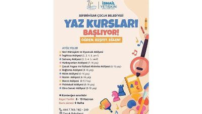 Seferihisar Belediyesi, yaz tatilini çocuklar için hem eğitici hem de