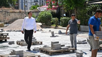 Bornova Belediye Başkanı Ömer Eşki, Tarihi Çarşı ve Köşkler Bölgesi'nde