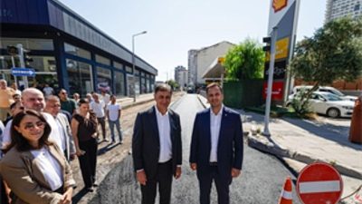 İzmir Büyükşehir Belediyesi ile Bornova Belediyesi, Çamdibi’nde eş zamanlı yol