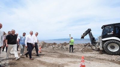 Kocaeli sahilleri, Büyükşehir Belediyesi tarafından modernleştirilirken; Değirmendere’deki çalışmalarda sona gelindi.
