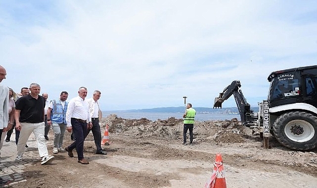 Kocaeli sahilleri, Büyükşehir Belediyesi tarafından modernleştirilirken; Değirmendere’deki çalışmalarda sona gelindi.
