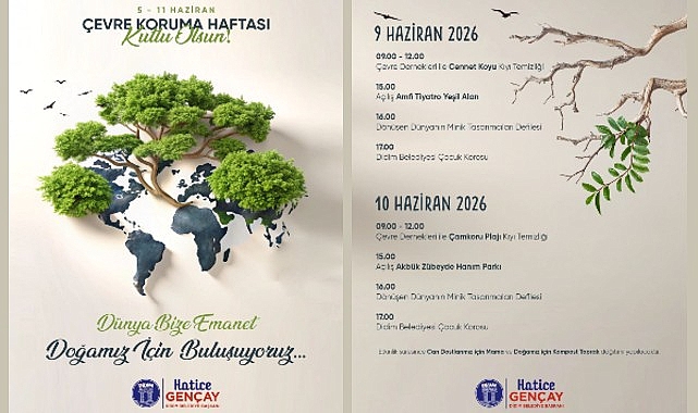 Didim Belediyesi’nden Çevre Koruma Haftası Etkinlikleri Didim Belediyesi tarafından, 5-11 Haziran Çevre Koruma Haftası kapsamında çevre