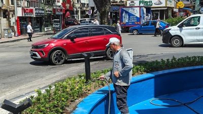 Gemlik Belediyesi, kent genelinde sürdürdüğü çevre düzenleme ve estetik çalışmalarına