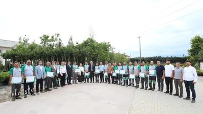İnegöl Belediyesi İnsan Kaynakları Müdürlüğü tarafından Park Bahçeler Müdürlüğü personeline