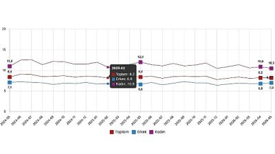 Mevsim etkisinden arındırılmış işsizlik oranı %8,2 seviyesinde gerçekleşti