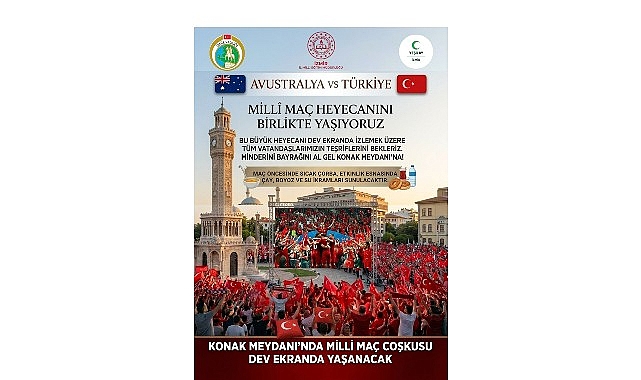 İzmir, 14 Haziran 2026 Pazar günü hem millî gururu hem