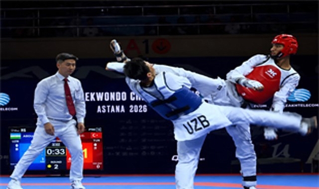 İzmir Büyükşehir Belediyesi Spor Kulübü’nün milli tekvandocuları Kaan Yelaldı ve