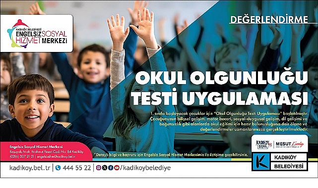 Kadıköy Belediyesi, çocuğunun ilkokula hazır olup olmadığını merak eden aileler