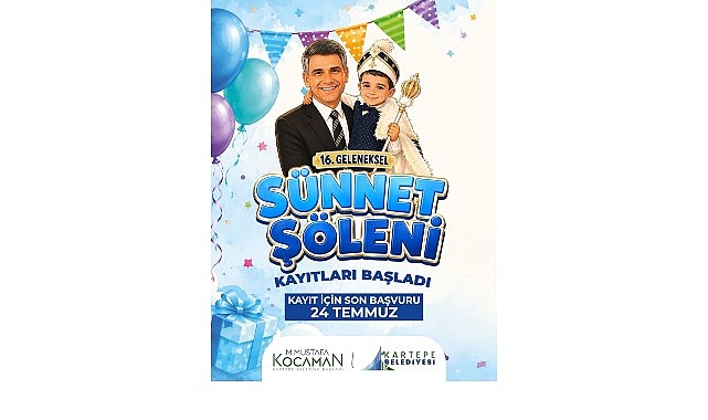 Kartepe Belediyesi tarafından bu yıl 16'ncısı düzenlenecek olan Geleneksel Sünnet