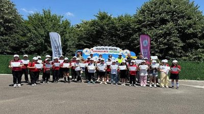 Kartepe Belediyesi tarafından Maşukiye Mahallesi'nde hayata geçirilen Trafik Eğitim Parkuru'nda