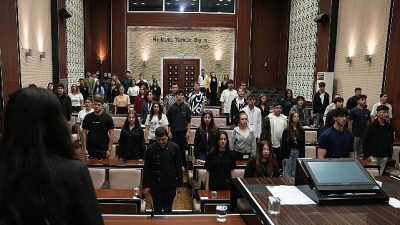 Keçiören Belediyesi Meclis Toplantı Salonu’nda stajyerlere yönelik motivasyon ve farkındalık
