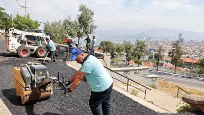 Konak Belediyesi ekipleri, doğal gaza kavuşmanın mutluluğunu yaşayan Çahabey, Fatih,