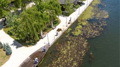 İzmir Büyükşehir Belediyesi ekipleri, Ödemiş’teki Gölcük Gölü’nde su kalitesini ve