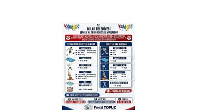 Milas Belediyesi, vatandaşları sağlıklı bir yaşama teşvik etmek ve spor