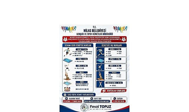Milas Belediyesi, vatandaşları sağlıklı bir yaşama teşvik etmek ve spor