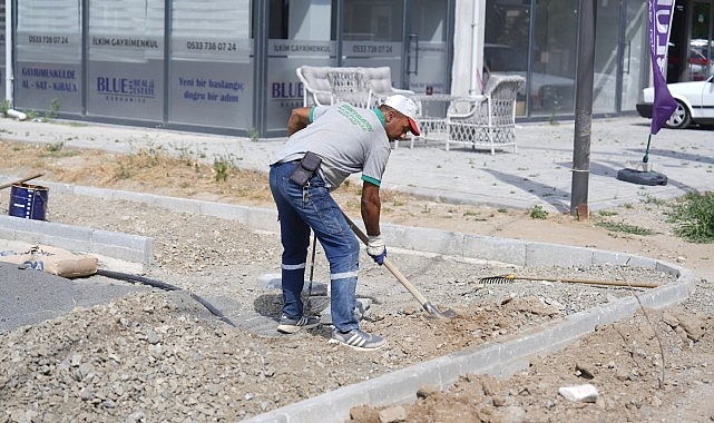 Burhaniye Belediyesi Park ve Bahçeler Müdürlüğü ekipleri, ilçe genelinde yürüttüğü