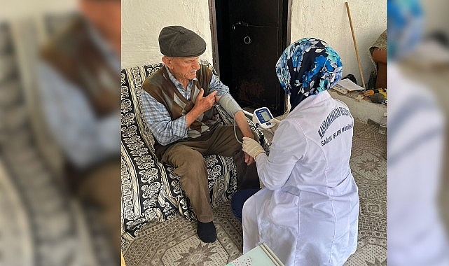 Kahramankazan Belediyesi Sağlık İşleri Müdürlüğü ekipleri, evde sağlık hizmetleri kapsamında