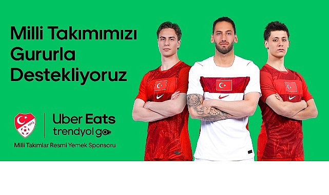 Uber Eats Trendyol Go, Türk Futbolunun Küresel Yolculuğunda “Milli Takımlar Resmi Yemek Sponsoru” Oldu Türkiye’nin lider yemek teslimat platformu Uber Eats Trendyol Go, Türk