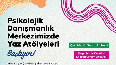 Üsküdar Belediyesi Psikolojik Danışmanlık Merkezi, yaz döneminde çocuklar ve gençlere