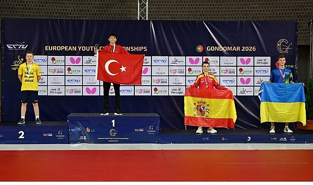 14 Yaşındaki Milli Masa Tenisçimiz Görkem Öçal Avrupa Şampiyonu Oldu Team Akfen İnşaat sporcusu 14 yaşındaki Milli masa tenisçimiz Görkem Öçal, Portekiz’de
