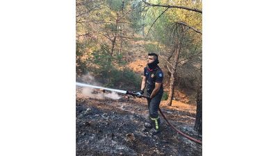 Kocaeli Büyükşehir Belediyesi, Balıkesir’in Gömeç ilçesinde meydana gelen orman yangınının
