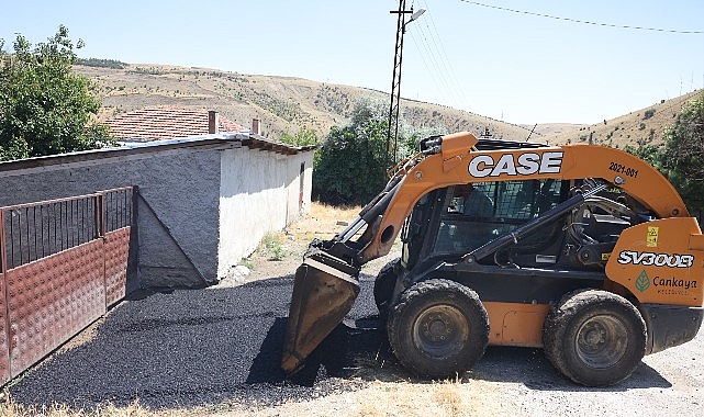 Çankaya Belediyesi, yaz dönemi asfalt çalışmalarını kırsal mahallelerde de aralıksız