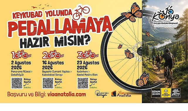 Avrupa Bisiklet Başkenti Konya’da Bisiklet Turları Ağustos Ayında da Devam Edecek Konya Büyükşehir Belediyesi, 2026 Avrupa Bisiklet Başkenti Konya’da, bisikletli ulaşımı