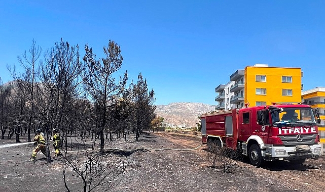 Basın Bilgilendirmesi Mersin'in Yeşilovacık Mahallesi'nde meydana gelen orman yangınının söndürülmesine yönelik çalışmalara