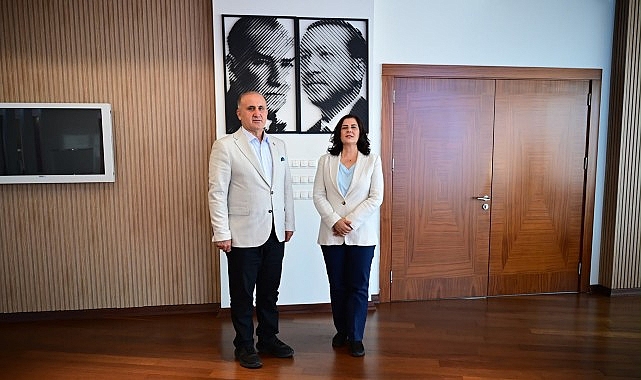 Başkan Çerçioğlu’na İncirliova Belediye Başkanı Aytekin Kaya’dan Ziyaret Aydın Büyükşehir Belediye Başkanı Özlem Çerçioğlu’na, İncirliova Belediye Başkanı Aytekin