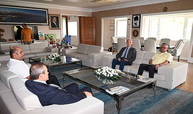 Başkan Topaloğlu, ATSO Başkanı Hacısüleyman ile bir araya geldi Kemer Belediye Başkanı Necati Topaloğlu, Antalya Ticaret ve Sanayi Odası