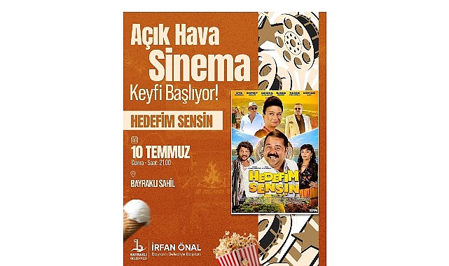 Bayraklı’da Açık Hava Sinema Günleri Başlıyor Bayraklı Belediyesi, temmuz ayı boyunca ilçenin farklı noktalarında düzenleyeceği ücretsiz