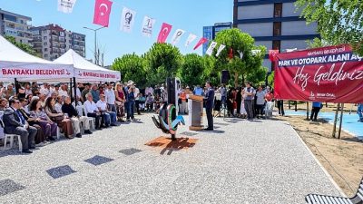 Bayraklı Belediyesi, Soğukkuyu Mahallesi’nde yapımını tamamladığı Mehmet Ali Sarızeybekler Parkı
