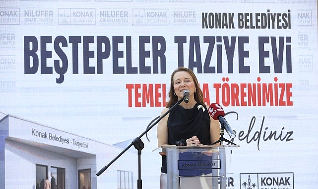 Beştepeler Taziye Evi’nin temeli atıldı Konak’ta sosyal dayanışmayı güçlendirecek Beştepeler Taziye Evi’nin temel atma töreninde
