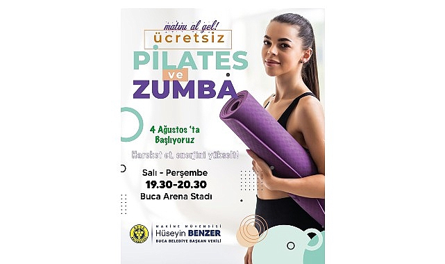 Buca Belediyesi, sağlıklı yaşamı teşvik etmek amacıyla düzenlediği ücretsiz pilates