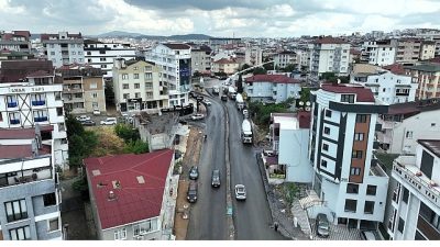 Kocaeli Büyükşehir Belediyesi, Çayırova Uğur Mumcu Caddesi’nde altyapı imalatlarının tamamlanmasının