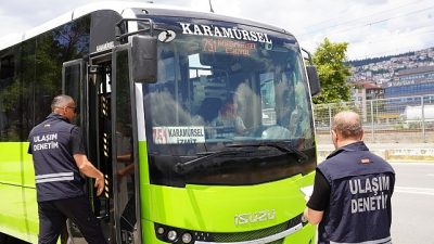 Kocaeli Büyükşehir Belediyesi, özel halk otobüslerinde gerçekleştirdiği klima denetimlerinde 186