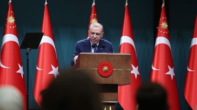 Cumhurbaşkanı Recep Tayyip Erdoğan, Kabine Toplantısı sonrası yaptığı millete sesleniş