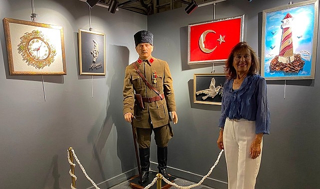 Denizin Hafızası Filografiyle Hayat Buldu Filografi Sanatçısı Necla Karakaya'nın deniz ve özgürlük temalı eserlerinden oluşan