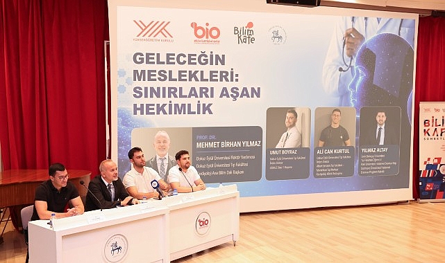 DEÜ’de “Sınırları Aşan Hekimlik” Konuşuldu Dokuz Eylül Üniversitesi (DEÜ) Kurumsal İletişim Koordinatörlüğü tarafından düzenlenen “Bilim