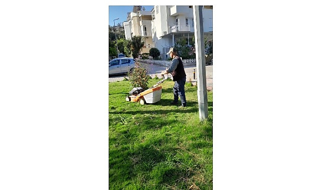 Didim Belediyesi Kent Genelinde Çevre Bakım Çalışmalarını Sürdürüyor Didim Belediyesi, parklar, yeşil alanlar, yol kenarları ve ortak kullanım