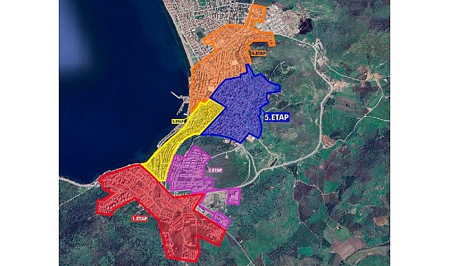 Dikili'de doğal gaz altyapı seferberliği hız kesmeden devam ediyor. Dikili