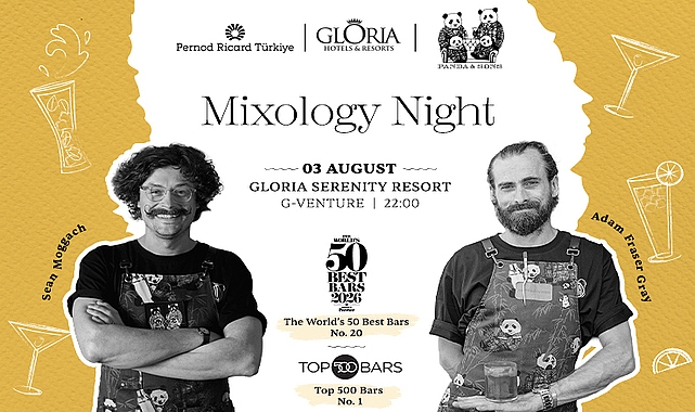 Dünyanın Ödüllü Kokteyl Barı Panda & Sons, GloriaSerenity Resort’ta Miksoloji Tutkunlarıyla Buluşuyor The World's 500 Best Bars listesinde 1. sırada yer alan