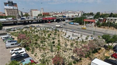 Kemer’deki atıl alan, İzmir Büyükşehir Belediyesi’nin çalışmasıyla mikro ormana dönüştü.
