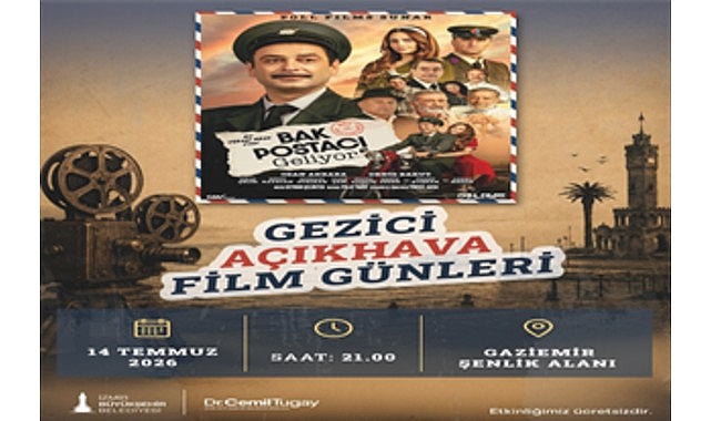 Gezici Açıkhava Film Günleri İzmir’i dolaşıyor İzmir Büyükşehir Belediyesi, yaz akşamlarını sinema keyfiyle buluşturmaya devam ediyor.