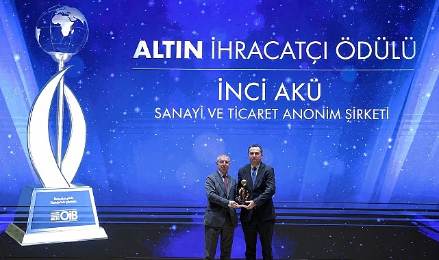 İnci Akü, İhracattaki Güçlü Performansını Bir Kez Daha Altın İhracat Ödülü ile Taçlandırdı Ürünlerini 6 kıtada 80'den fazla ülkeye ulaştıran İnci Akü, Manisa'daki
