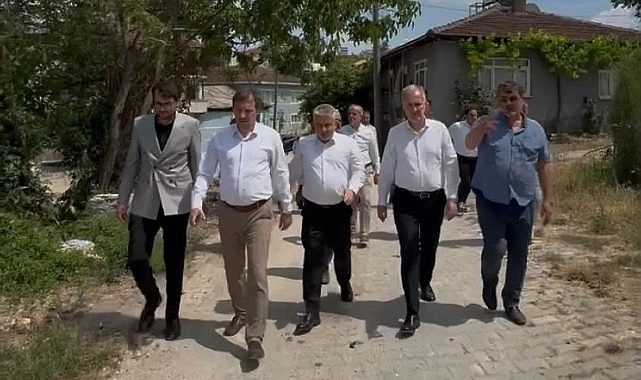 İnegöl Belediyesi Kırsalda Üst Yapı Hamlesini Sürdürüyor Yaz mevsimiyle birlikte kırsal mahallelerde üst yapı çalışmalarına hız veren