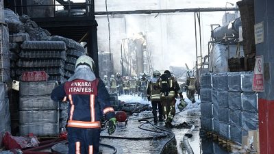 Kahramankazan Dağyaka Mahallesi Büyük Sanayi Sitesi’nde faaliyet gösteren bir atık